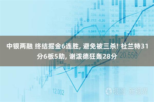 中银两融 终结掘金6连胜, 避免被三杀! 杜兰特31分6板5助, 谢泼德狂轰28分
